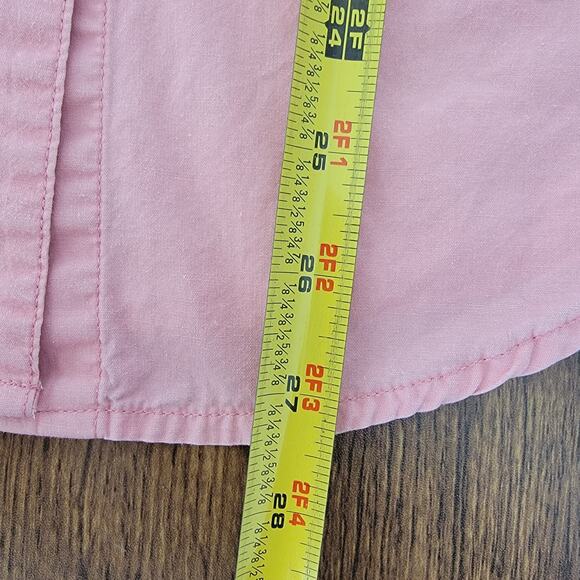 Ranch and Town Western Pearl Snap Pink Top Women M 100% Cotton Cowgirl Rodeo VTG - Picture 7 of 9